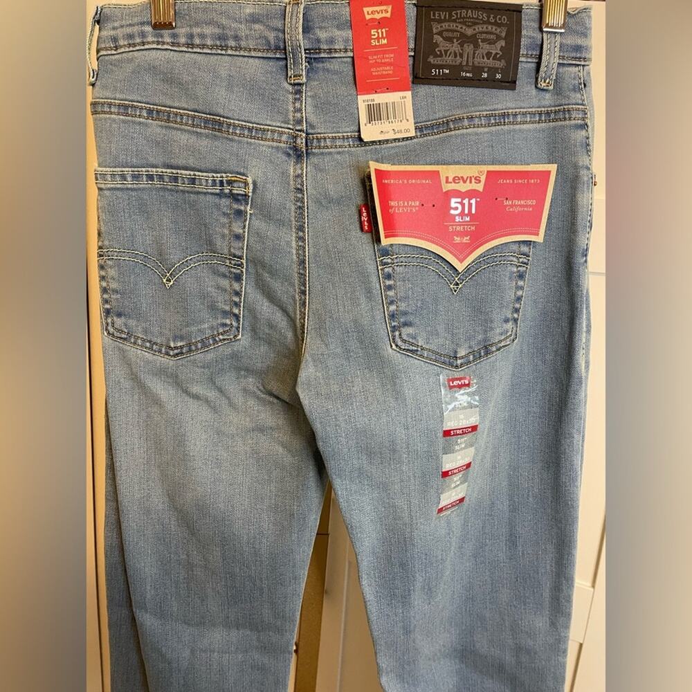 NWT and NWOT: Boys Size 16 511 Slim Levis- 2 pairs - Picture 7 of 12
